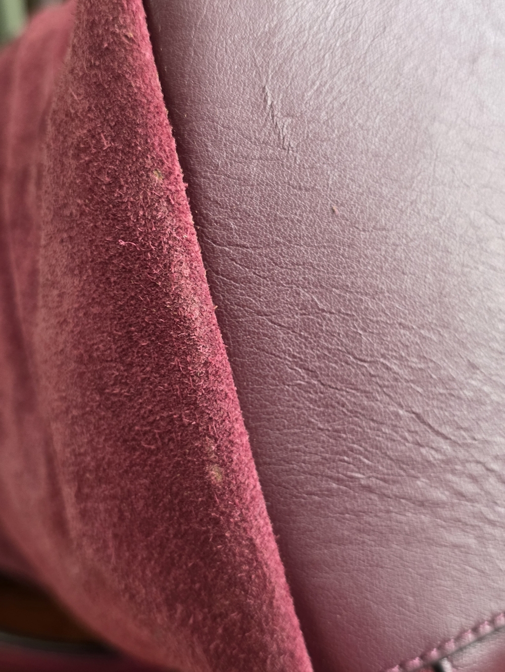 Coach F54579 Ava Tote Shoulder Oxblood Burgundy Suede Leather Bag - Picture 15 of 16